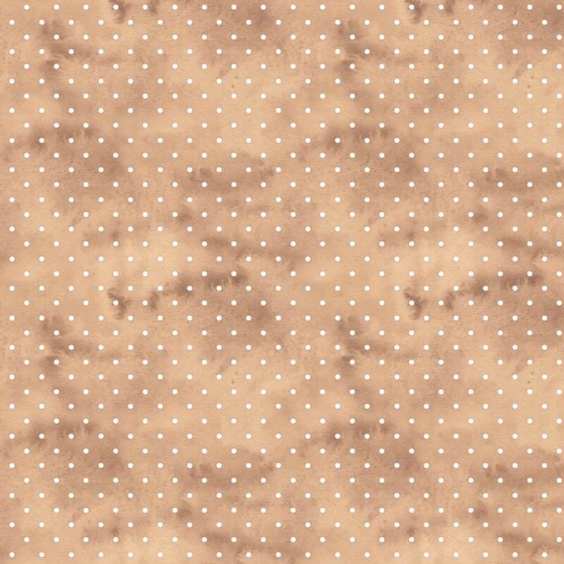 AG26 - TRICOL. COLEÇÃO TEXTURAS WATERCOLOR - POA MANCHADO CARAMELO - 100% ALGODÃO