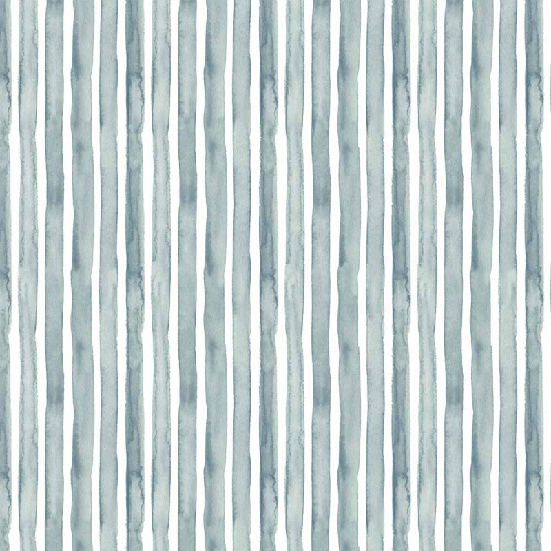 AG26 - TRICOL. COLEÇÃO TEXTURAS WATERCOLOR - LISTRADO AZUL - 100% ALGODÃO