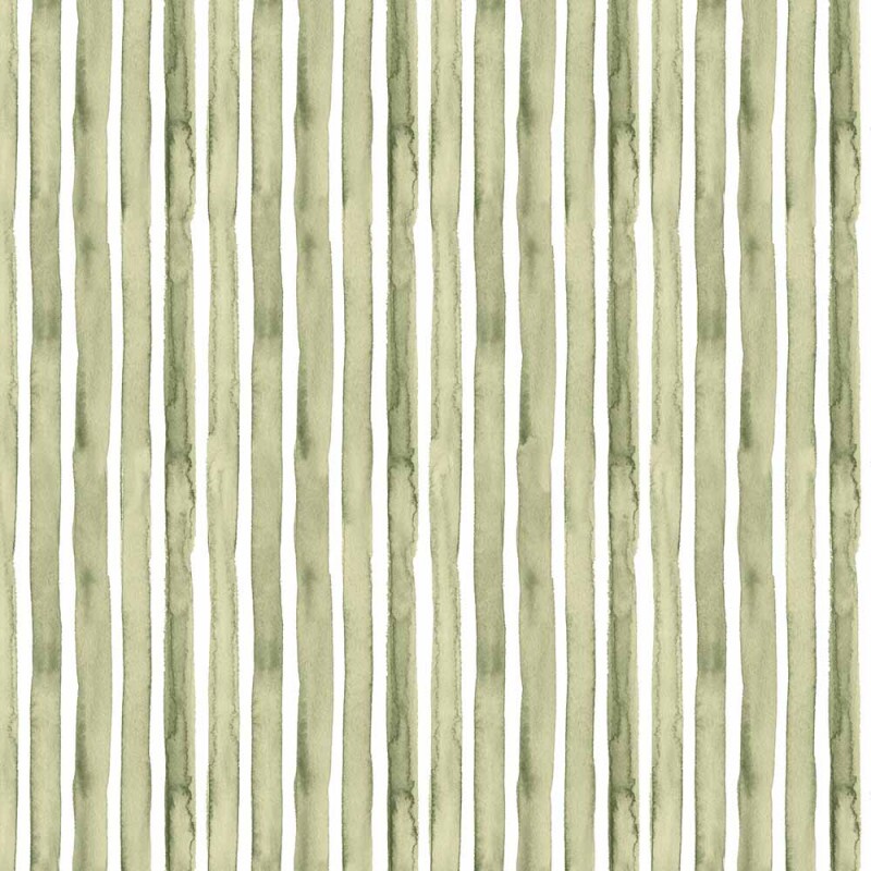 AG26 - TRICOL. COLEÇÃO TEXTURAS WATERCOLOR - LISTRADO VERDE - 100% ALGODÃO