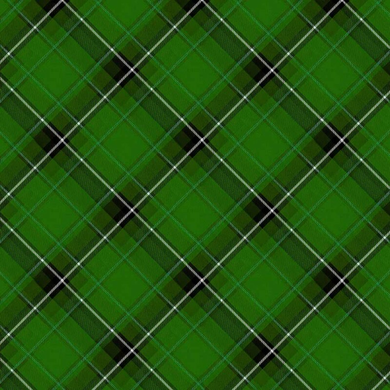 AG26 - TRICOL. COLEÇÃO PATCH CAVALOS - XADREZ VERDE - 100% ALGODÃO A7294-001