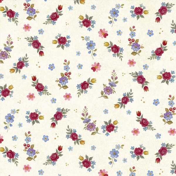 TRICOL. COLEÇÃO BAUER POR CHEILA MACIEL - FLORAL MIPUDO - 100% ALGODÃO