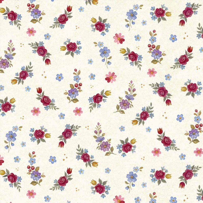 TRICOL. COLEÇÃO BAUER POR CHEILA MACIEL - FLORAL MIPUDO - 100% ALGODÃO