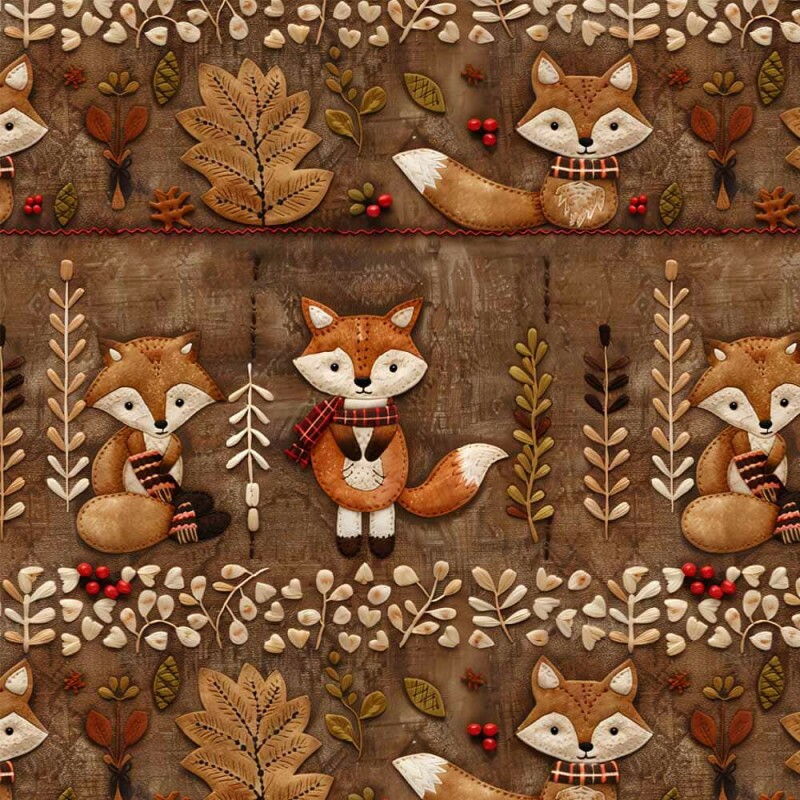JL26 - TRICOL. COLEÇÃO FOXY - RAPOSA - 100% ALGODÃO A5310-001