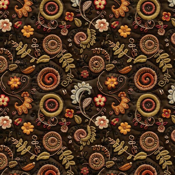 JL26 - TRICOL. COLEÇÃO FOXY - FLORAL GEOMETRICO - 100% ALGODÃO A5305-001