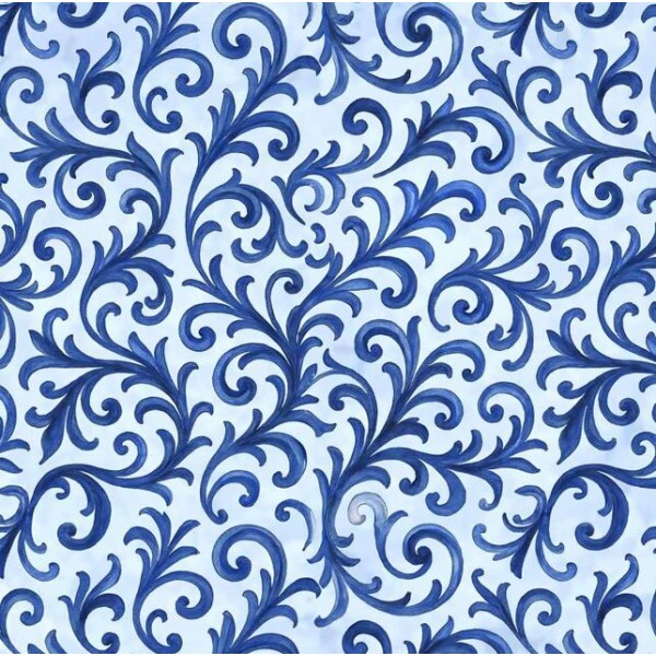 JL26 - TRICOL. COLEÇÃO ITALIAN TILE - TEXTURA AZUL - 100% ALGODÃO A6680-001