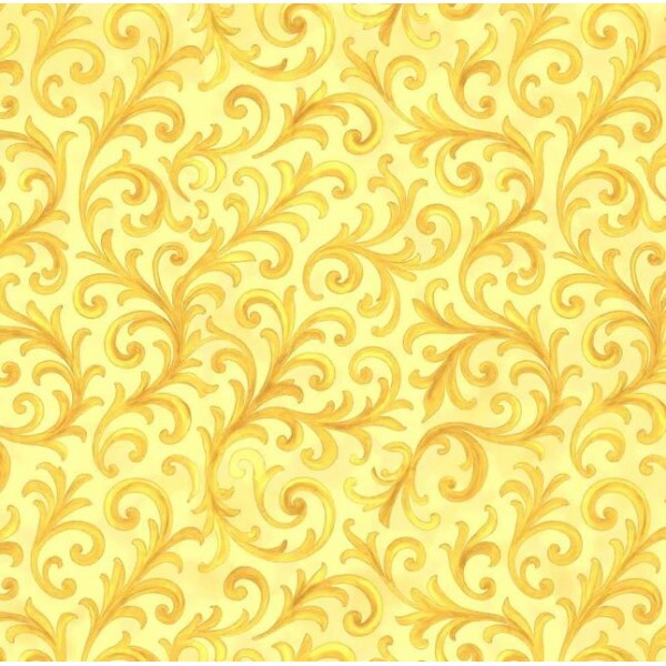 JL26 - TRICOL. COLEÇÃO ITALIAN TILE - TEXTURA AMARELA - 100% ALGODÃO A6679-001