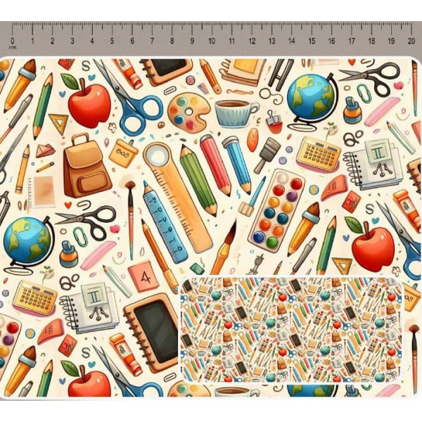 JN26 - TRICOL. COLEÇÃO PROFISSÕES - MATERIAL ESCOLAR - 100% ALGODÃO A4089-001