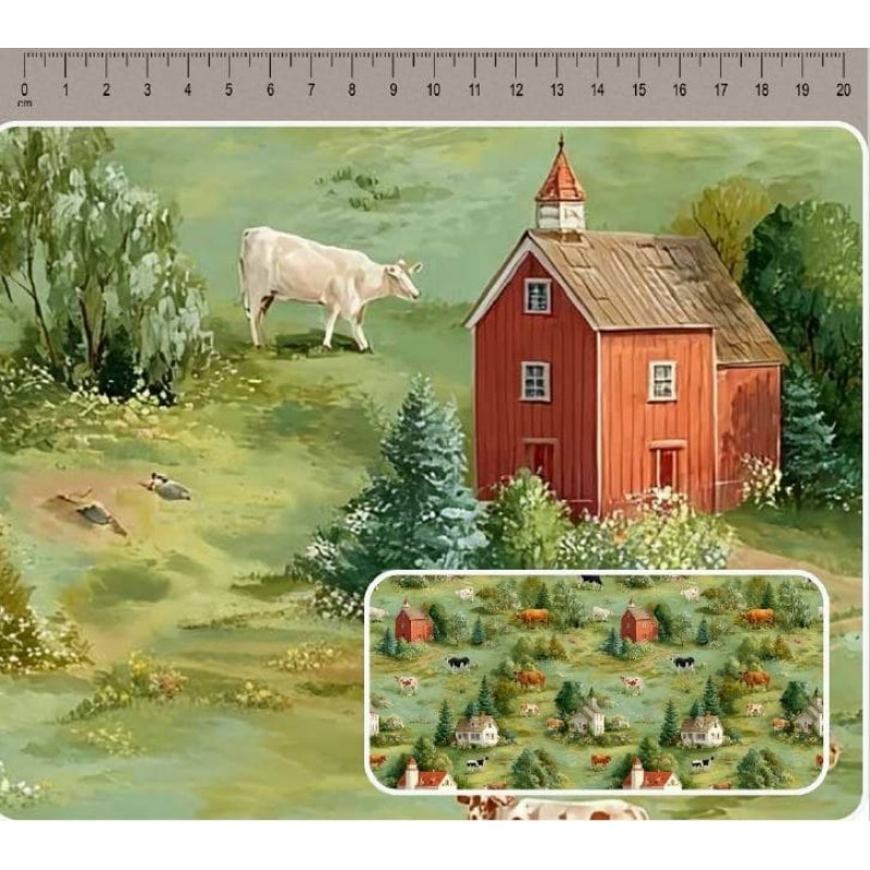 JN26 - TRICOL. COLEÇÃO CAMPESTRE - CELEIRO - 100% ALGODÃO A4368-001