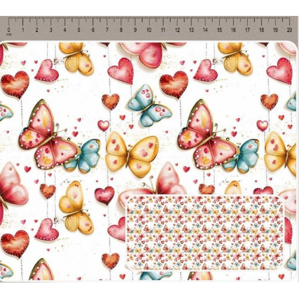 JN26 - TRICOL. COLEÇÃO HAPPINESS - BORBOLETAS - 100% ALGODÃO A4701-001