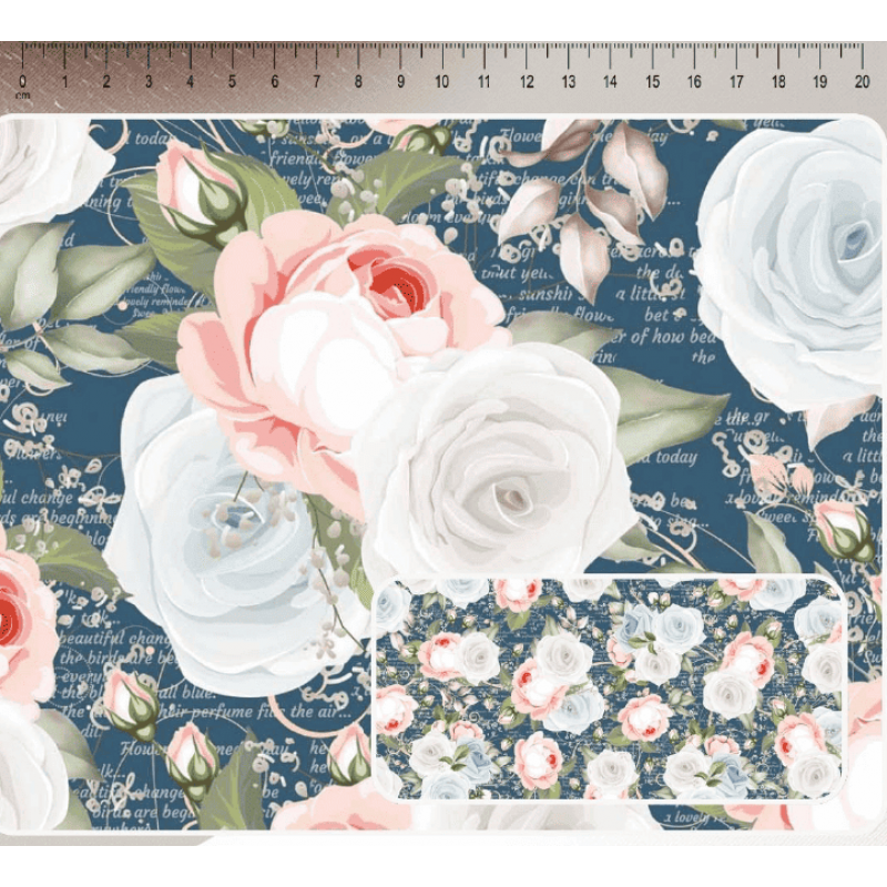 TRICOL. COLEÇÃO IVANA MADI - FLORAL ROMANCE - 100% ALGODÃO