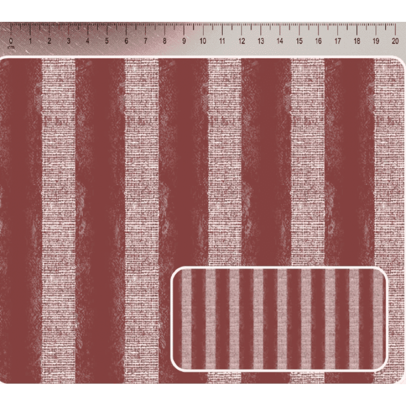 TRICOL. COLEÇÃO IVANA MALDI - LISTRADO CORAL - 100% ALGODÃO