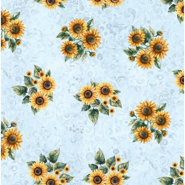 MI26 - TRICOL. COLEÇÃO JARDIM DAS BORBOLETAS - GIRASSOL - 100% ALGODÃO - A3340-001