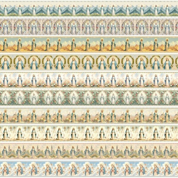 MI26 - TRICOL. COLEÇÃO BARRADOS - NOSSA SENHORA 3 - 100% ALGODÃO - A3343-001