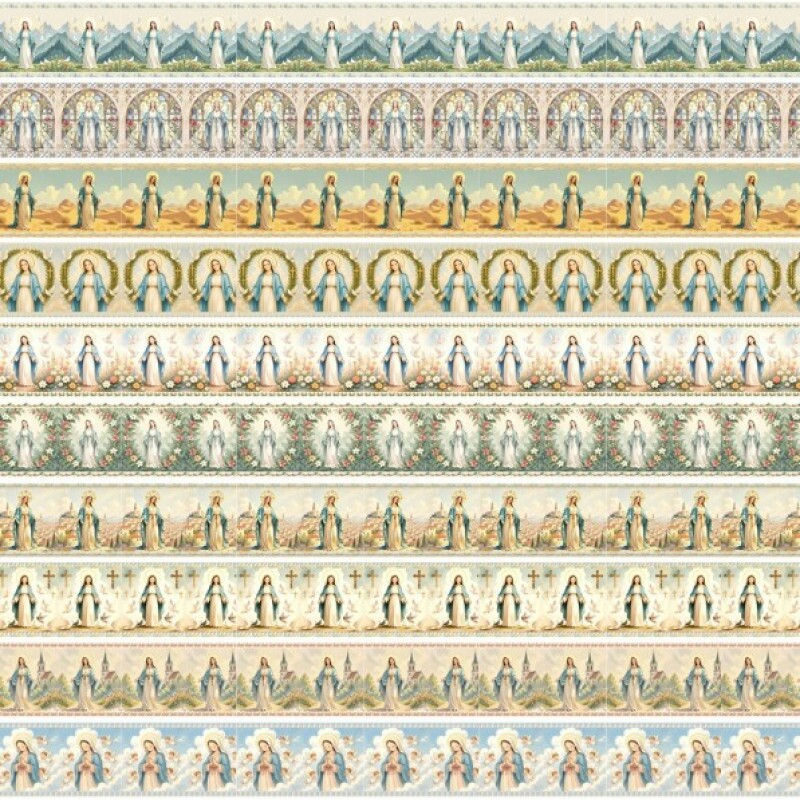 MI26 - TRICOL. COLEÇÃO BARRADOS - NOSSA SENHORA 3 - 100% ALGODÃO - A3343-001