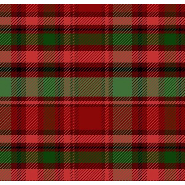 MI26 - TRICOL. COLEÇÃO XADREZ TARTAN - XADREZ ESCOCES VERMELHO E VERDE