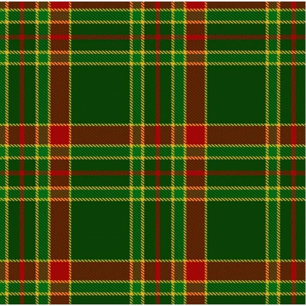 MI26 - TRICOL. COLEÇÃO XADREZ TARTAN - XADREZ VERDE COM FRISOS VERMELHO