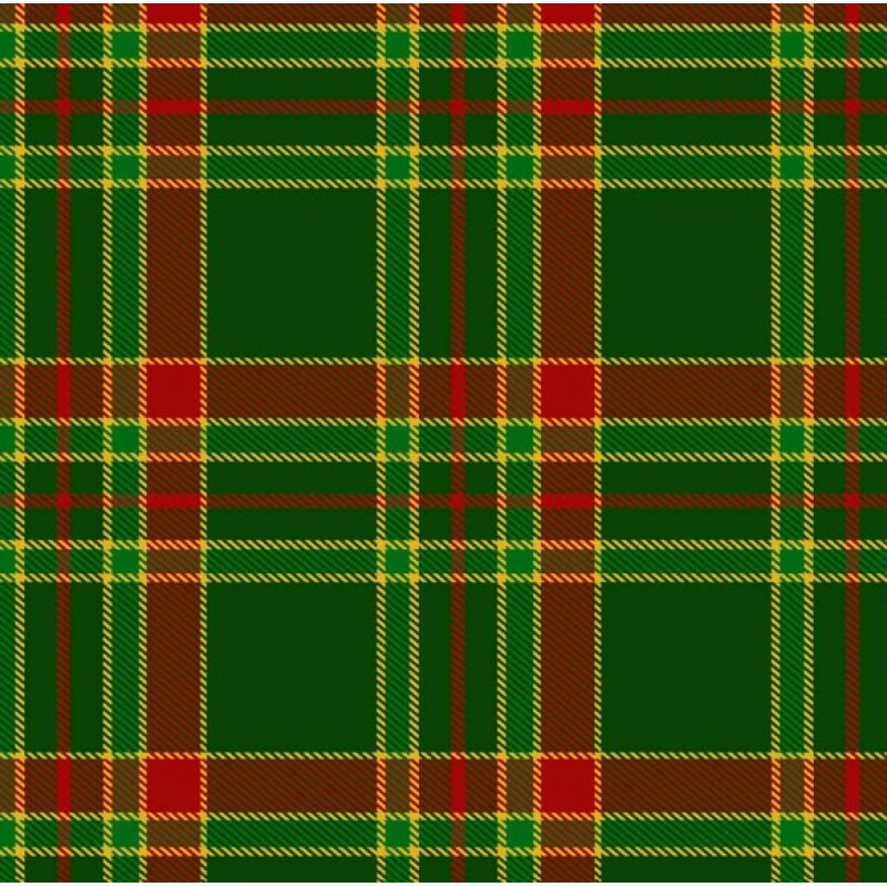 MI26 - TRICOL. COLEÇÃO XADREZ TARTAN - XADREZ VERDE COM FRISOS VERMELHO