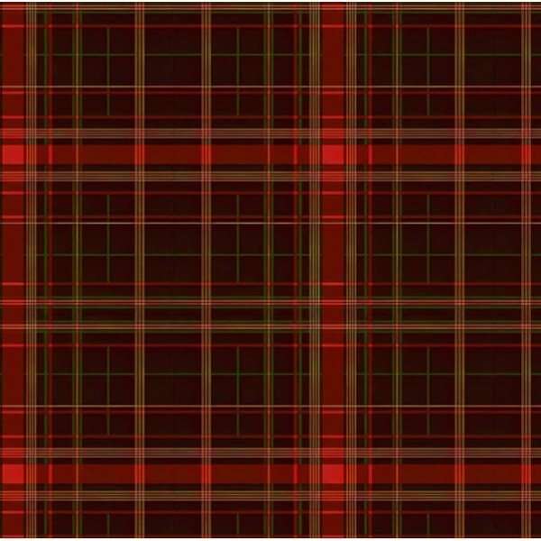 MI26 - TRICOL. COLEÇÃO XADREZ TARTAN - XADREZ VERMELHO E PRETO