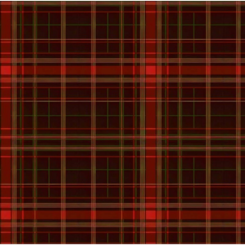 MI26 - TRICOL. COLEÇÃO XADREZ TARTAN - XADREZ VERMELHO E PRETO