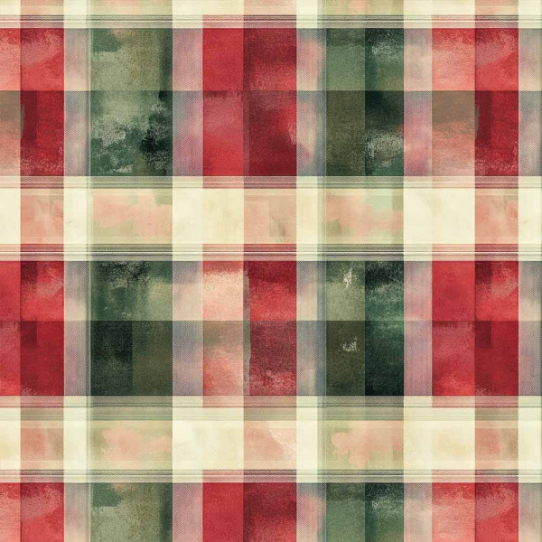 NT26 - TRICOL. COLEÇÃO XADREZ NATAL - XADREZ VERDE E VERMELHO - 100% ALGODÃO A4361-001