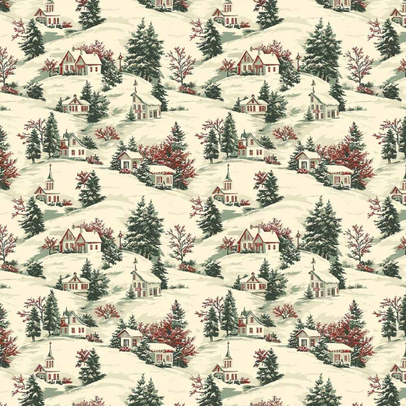 NT26 - TRICOL. COLEÇÃO NATAL MINI - CASINHAS - 100% ALGODÃO A4451-001