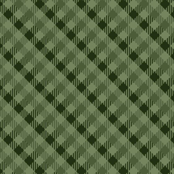 NT26 - TRICOL. COLEÇÃO JOGO AMERICANO NATAL - XADREZ VINTAGE ENVIESADO VERDE - 100% ALGODÃO A4350-001