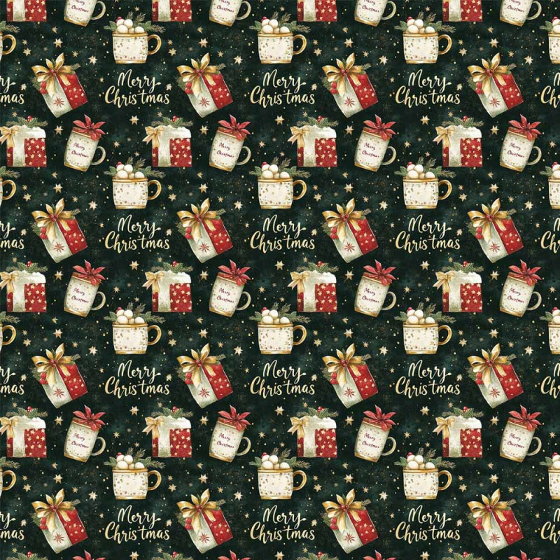 NT26 - TRICOL. COLEÇÃO NATAL CALICOS - PRESENTES -  100% ALGODÃO A4461-001