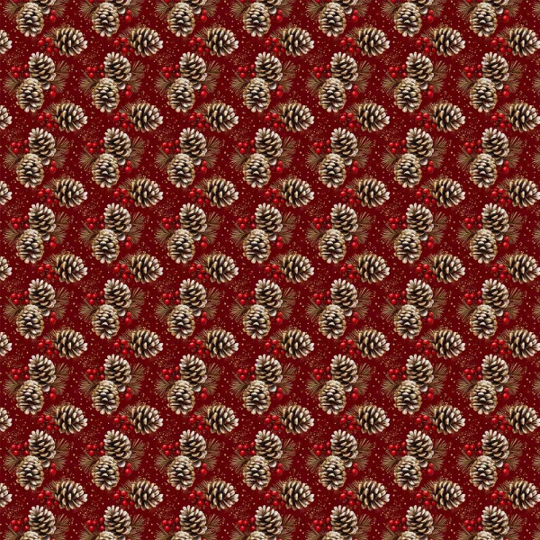 NT26 - TRICOL. COLEÇÃO NATAL CALICOS - PINHA - 100% ALGODÃO A4460-001