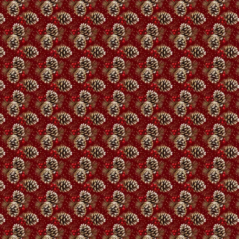 NT26 - TRICOL. COLEÇÃO NATAL CALICOS - PINHA - 100% ALGODÃO A4460-001