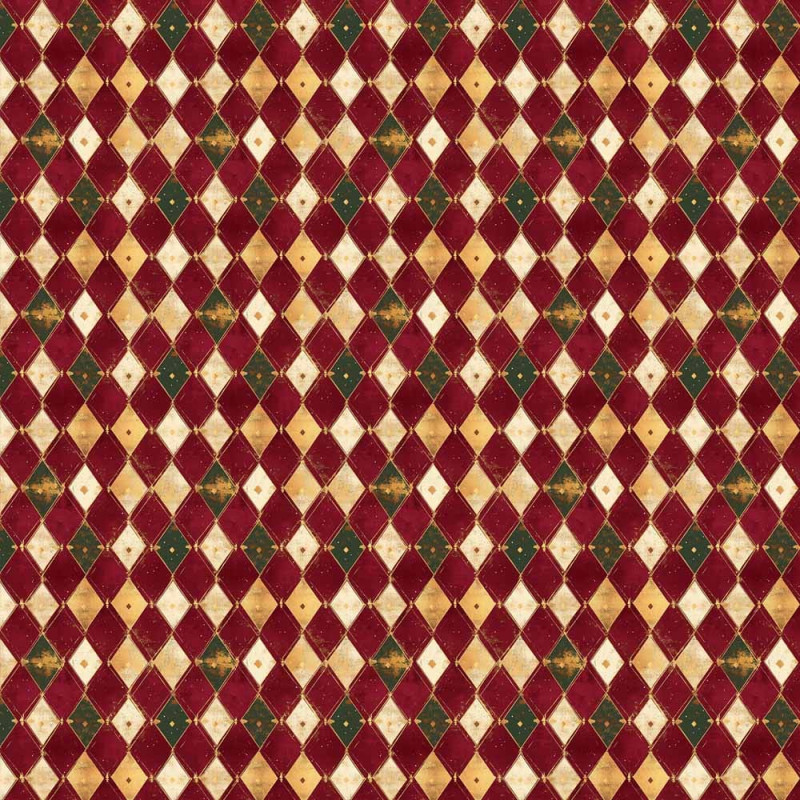 NT26 - TRICOL. COLEÇÃO NATAL CALICOS - ARGILE - 100% ALGODÃO A4462-001