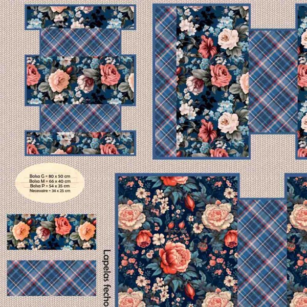 COLEÇÃO LUCIANA ANGARTEN - TRIC.DIGITAL - MOLDE BOLSAS - ( 83488 - VAR,01 )  - C