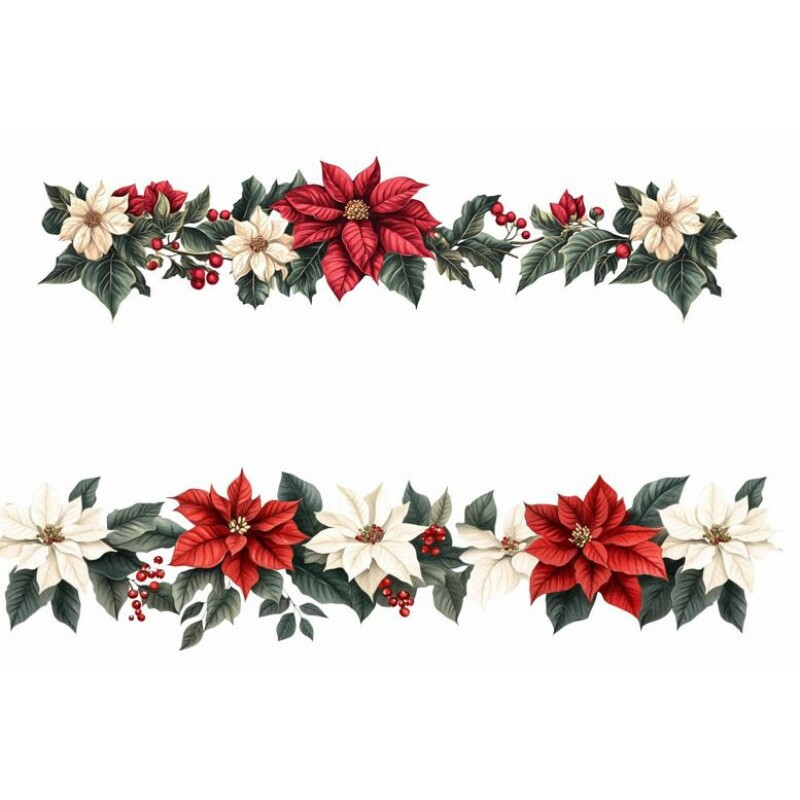 TRANSFER TEXTIL - PASSE E CRIE - BICO DE PAPAGAIO VERMELHO E BRANCO