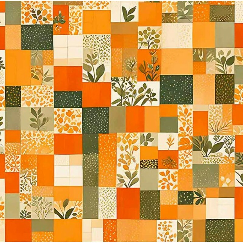 NV25 - TRICOL. COLEÇÃO PUMPKIN PATCH - FLORAL - 100% ALGODÃO 03622-001