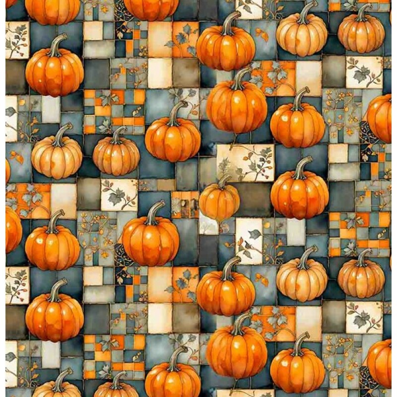 NV25 - TRICOL. COLEÇÃO PUMPKIN PATCH - ABÓBORAS PEQUENAS  100% ALGODÃO 03621-001
