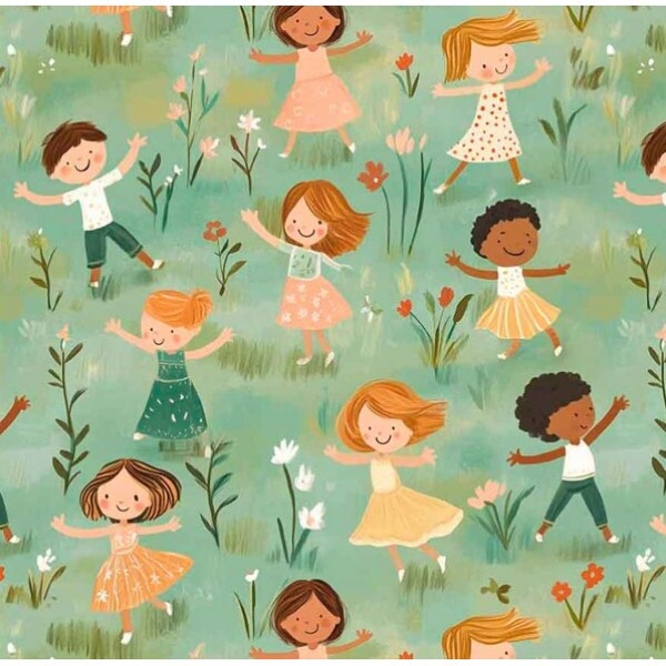 NV25 - TRICOL. COLEÇÃO BRINCADEIRA NO CAMPO - CRIANÇAS NO CAMPO - 100% ALGODÃO 04251-001