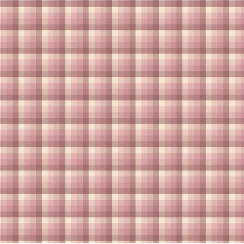 NV25 - TRICOL. COLEÇÃO XADREZES - XADREZ ROSE - 100% ALGODÃO