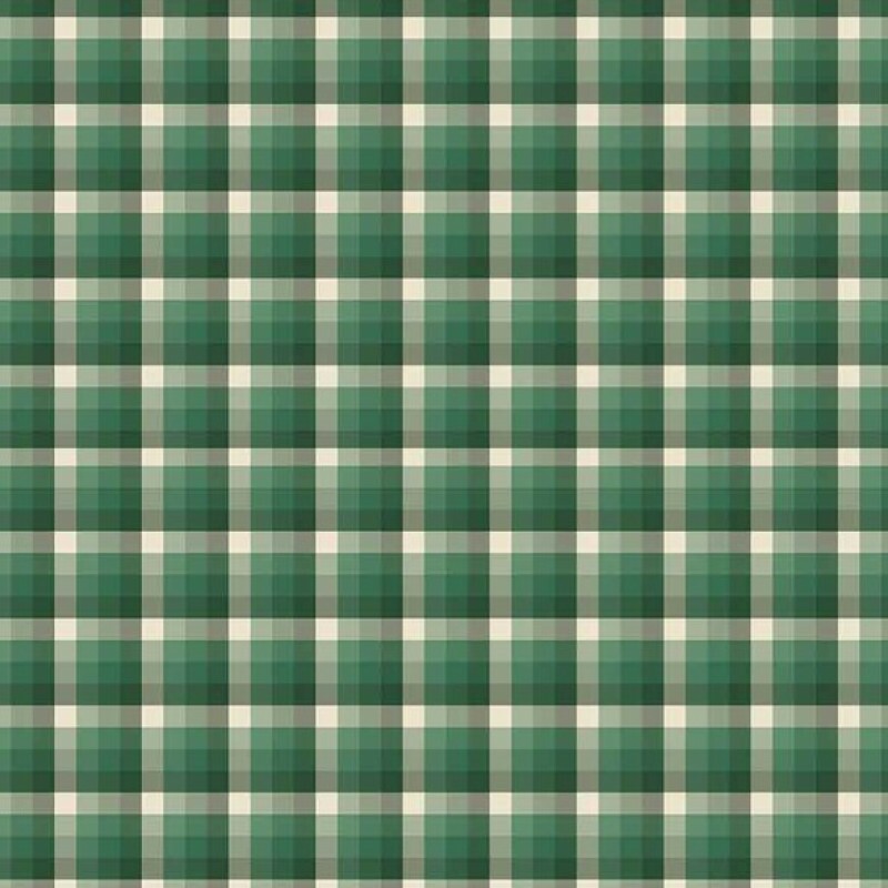 NV25 - TRICOL. COLEÇÃO XADREZES - XADREZ VERDE ESMERALDA - 100% ALGODÃO