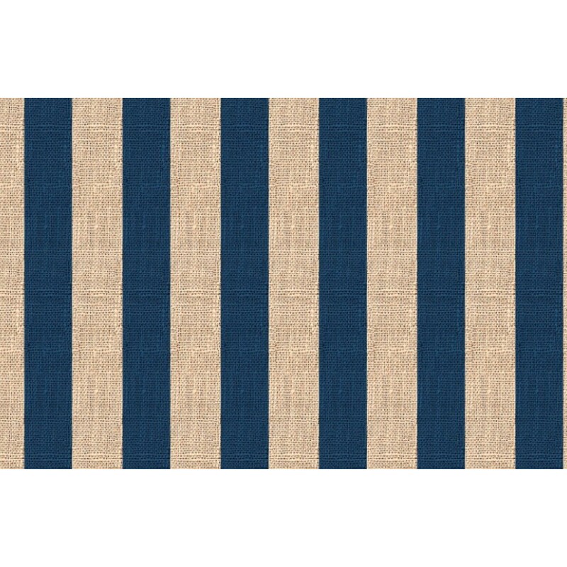 NV25 - SARJA DIGITAL HIDRORREPELENTE - COLEÇÃO LINHO LISTRADO - AZUL 100% ALGODÃO 04607-001