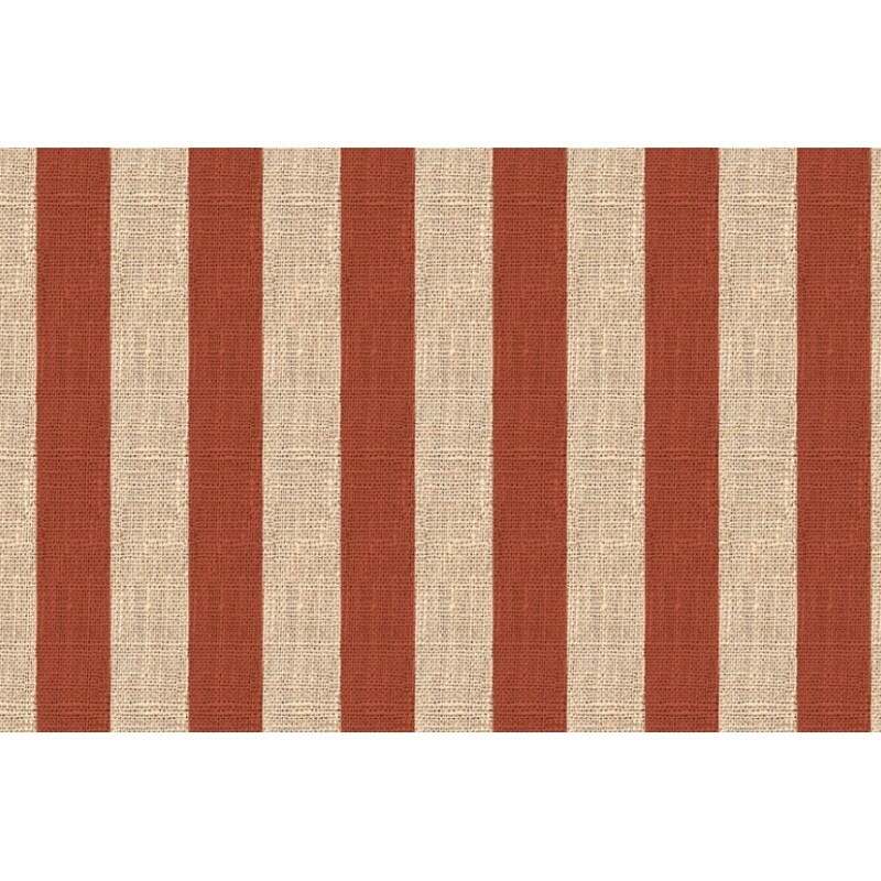 NV25 - SARJA DIGITAL HIDRORREPELENTE - COLEÇÃO LINHO LISTRADO - TERRACOTA 100% ALGODÃO 04604-001