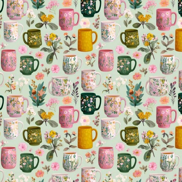 JA26 - TRICOL. COLEÇÃO TEA - CANECAS - 100% ALGODÃO - A0070-001