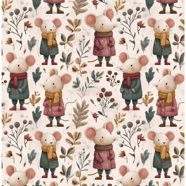 JA26 - TRICOL. CLUBE MAIS CRIATIVO - COLEÇÃO RATINHOS BOHO - RATO MENOR - 100% ALGODÃO - 05748-001