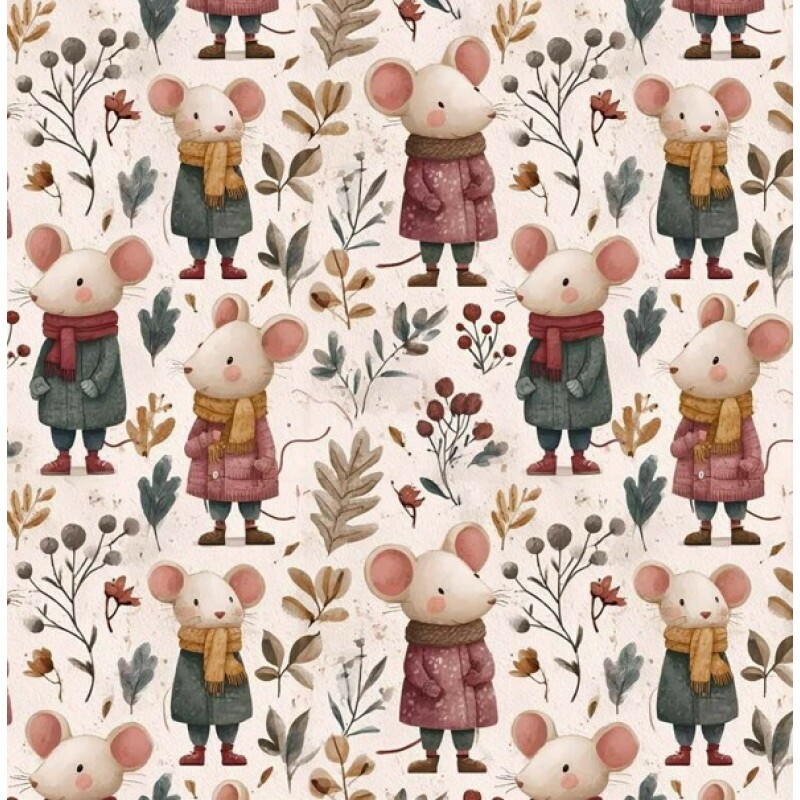 JA26 - TRICOL. CLUBE MAIS CRIATIVO - COLEÇÃO RATINHOS BOHO - RATO MENOR - 100% ALGODÃO - 05748-001