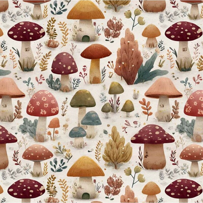 JA26 - TRICOL. CLUBE MAIS CRIATIVO - COLEÇÃO RATINHOS BOHO - COGUMELO - 100% ALGODÃO - 05749-001