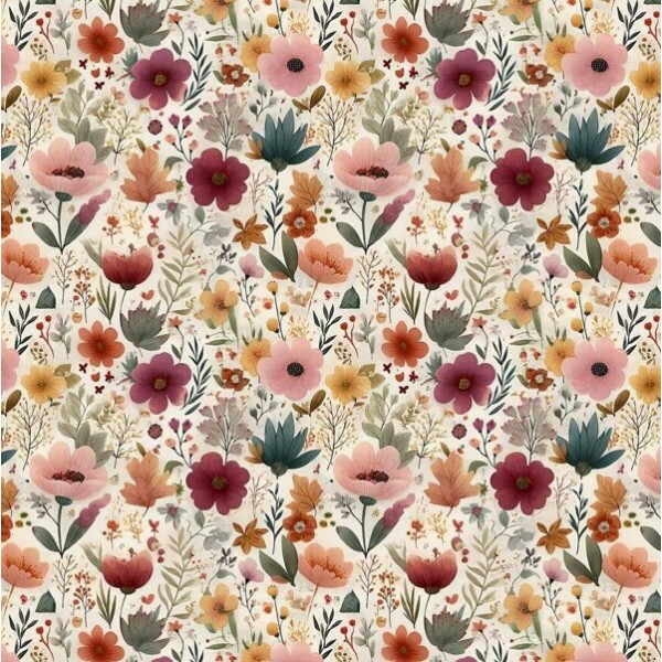 JA26 - TRICOL. CLUBE MAIS CRIATIVO - COLEÇÃO RATINHOS BOHO - FLOR MIUDA - 100% ALGODÃO - 05750-001