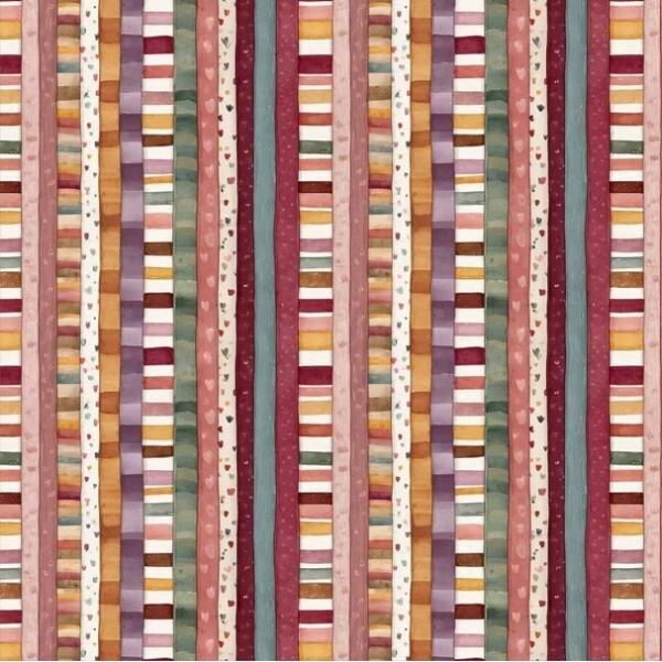 JA26 - TRICOL. CLUBE MAIS CRIATIVO - COLEÇÃO RATINHOS BOHO - LISTRADO - 100% ALGODÃO - 05752/001