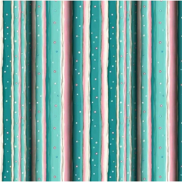 JA26 - TRICOL. CLUBE MAIS CRIATIVO - COLEÇÃO CUTE KOKESHI - LISTRADO - 100% ALGODÃO - 05759/001