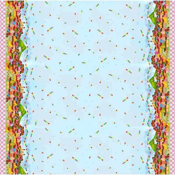 COLEÇÃO FESTA JUNINA DIGITAL 2025 - BARRADO FD AZUL CLARO -  83664/001