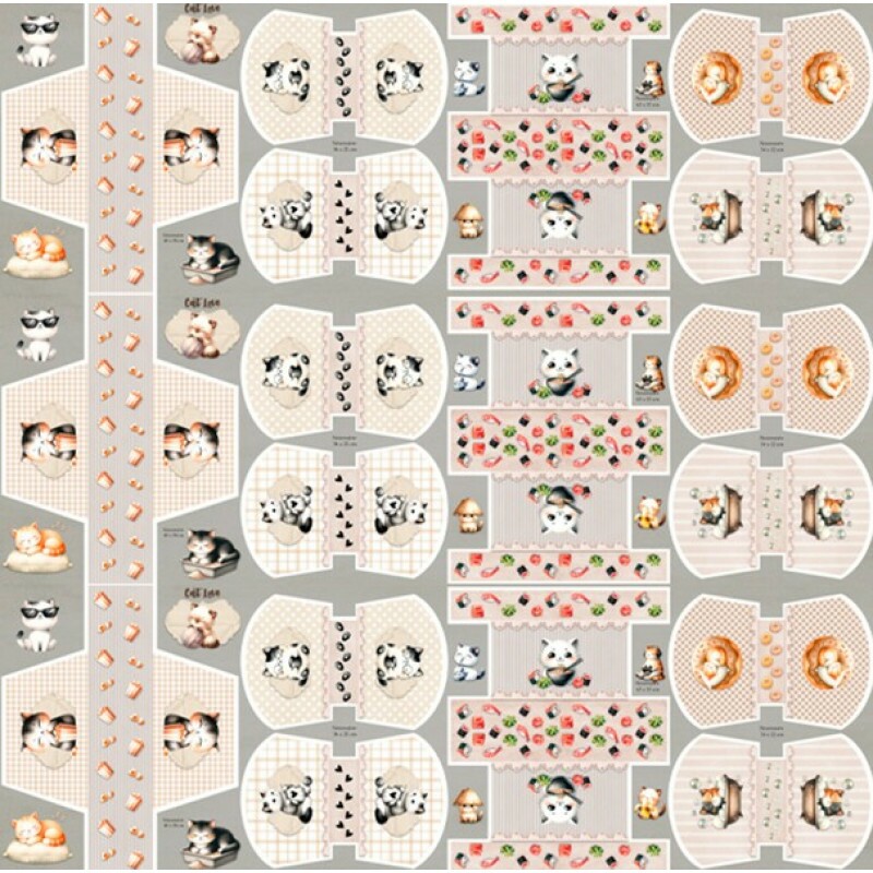 COLEÇÃO PUPPIES - TRIC. EST. DIGITAL - PAINEL CATS ( 1,50m x 50cm ) - C