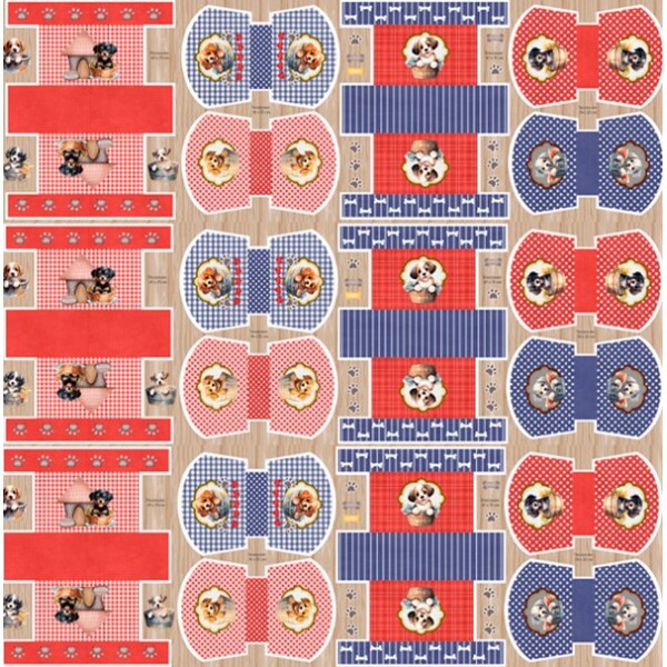 COLEÇÃO PUPPIES - TRIC. EST. DIGITAL - PAINEL DOGS - ( 1,50m x 50cm ) - C