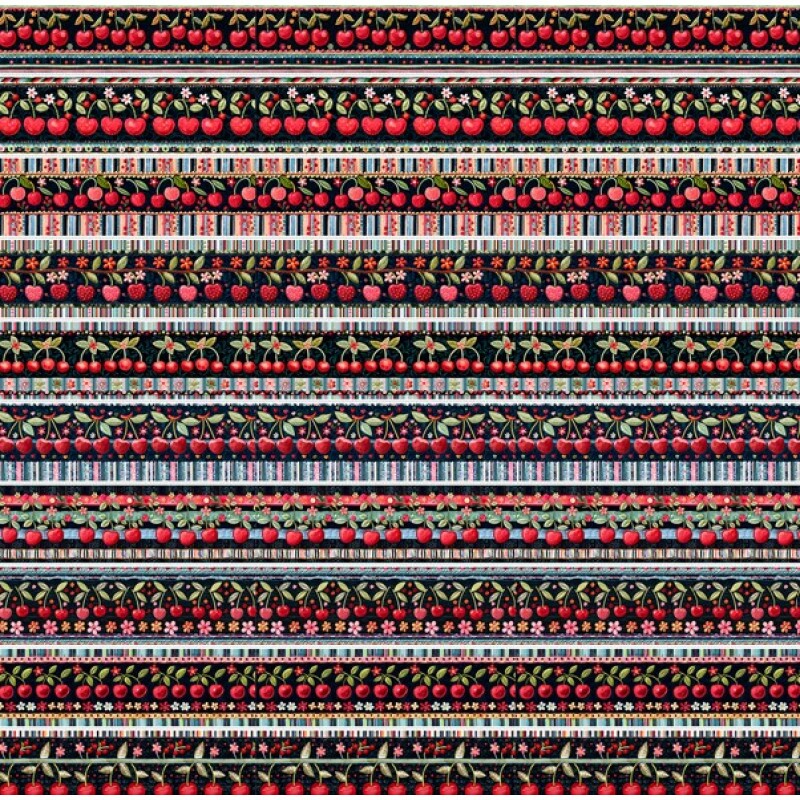 COLEÇÃO  - TRIC. EST. DIGITAL - BARRADO DE CEREJAS - 87529-001